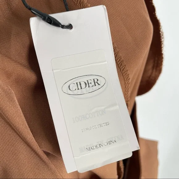 Cider Womens Brown Polyester Pants Size XL NEW - Picture 8 of 10